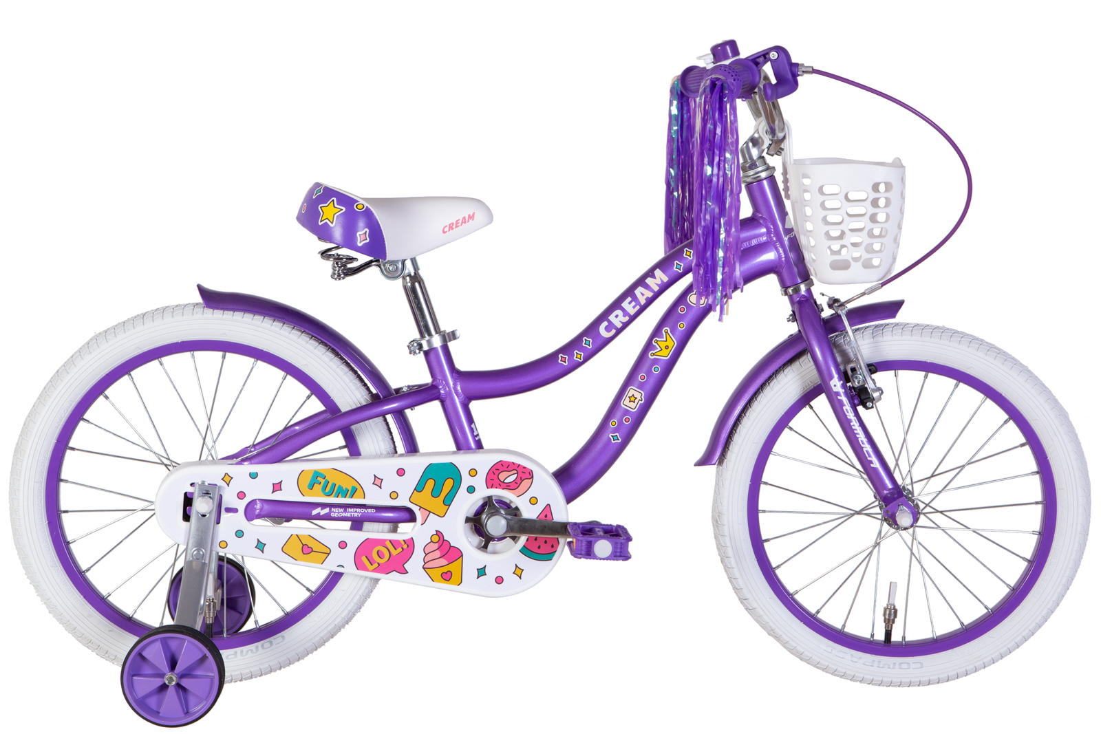 Bērnu velosipēds AL 18" Formula CREAM BH rāmis-9" violets Bērnu velosipēds AL 18" Formula CREAM BH rāmis-9" violets