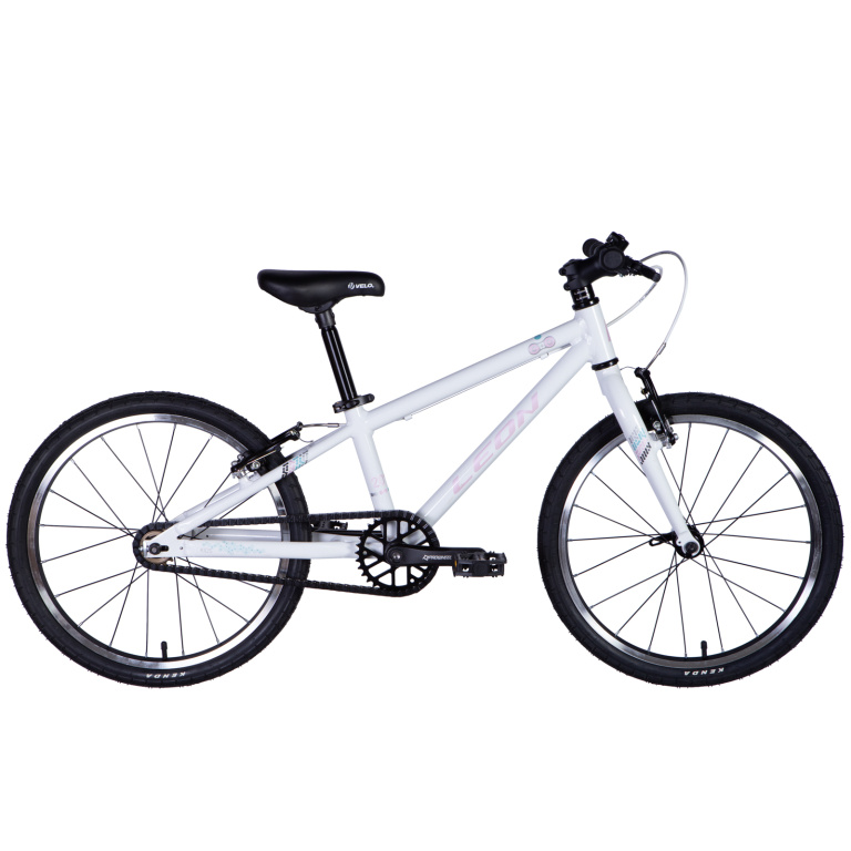 Bērnu velosipēds AL 20" Leon GO Vbr rāmis-10" balts ar rozā zvans