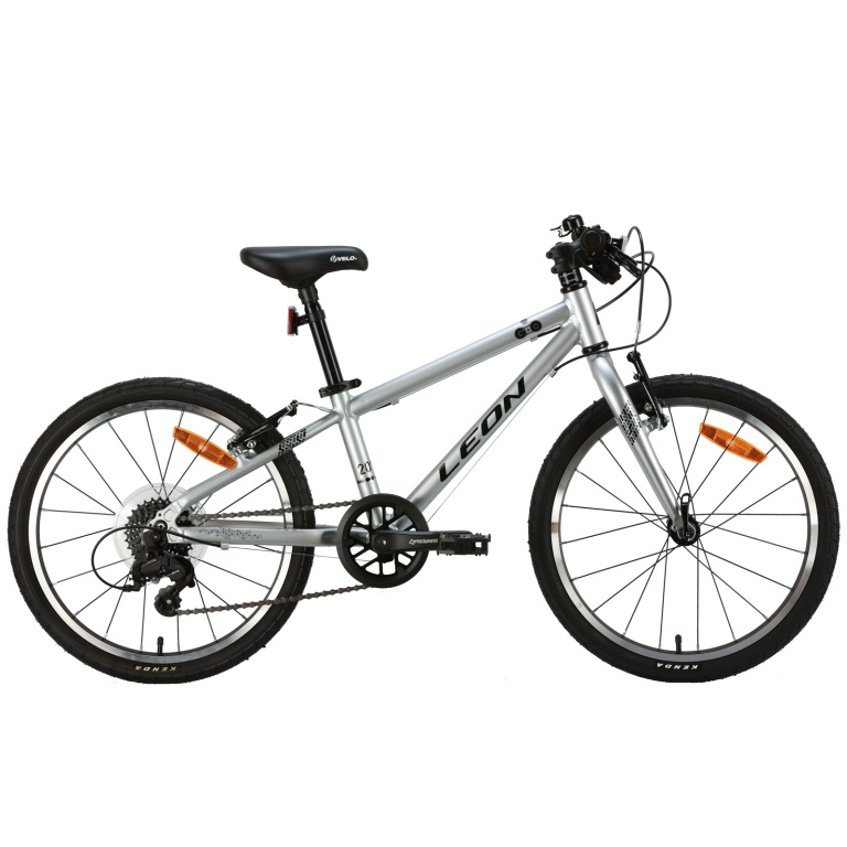 Bērnu velosipēds AL 20" Leon TopVelo GO 7 ātrumi Vbr rāmis-10" pelēks ar melnu