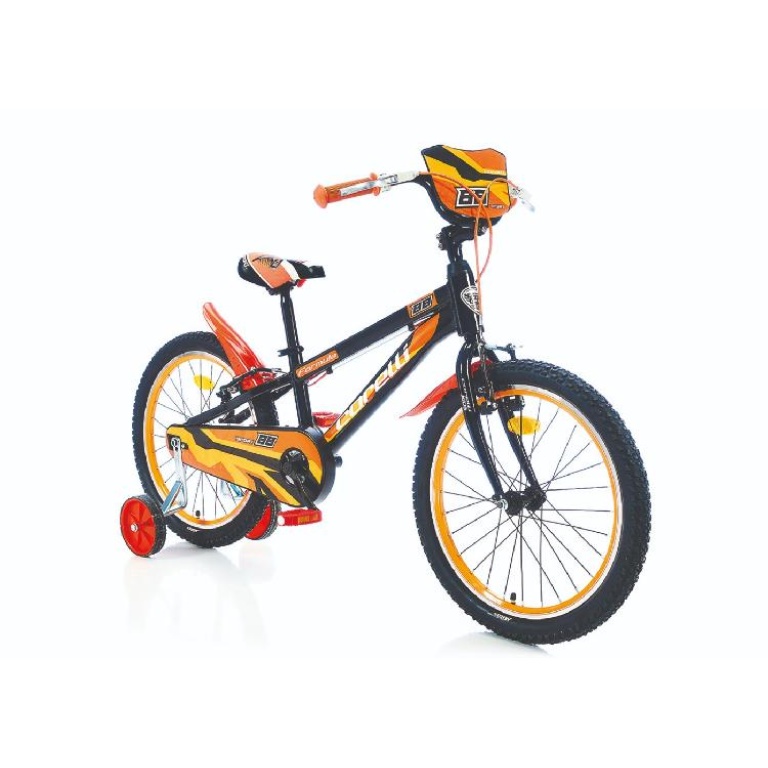 Bērnu velosipēds Corelli Formula 20" melns - oranžs