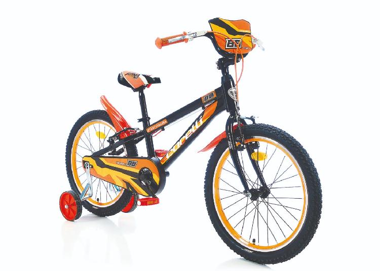 Bērnu velosipēds Corelli Formula 20" melns - oranžs Bērnu velosipēds Corelli Formula 20" melns - oranžs
