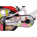 Bērnu velosipēds Corelli Lovely 16" balts - sarkans