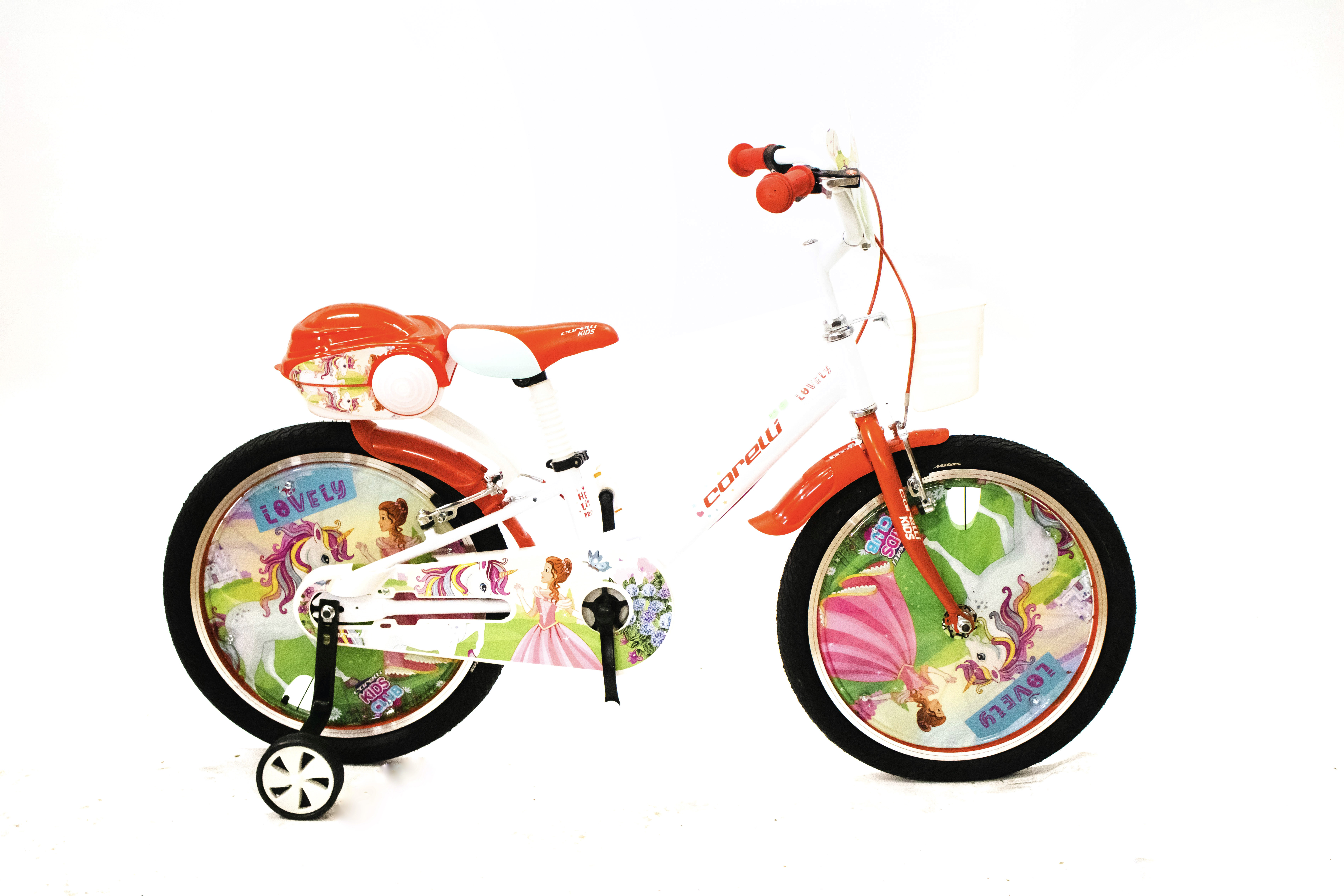 Bērnu velosipēds Corelli Lovely 20" balts - sarkans Bērnu velosipēds Corelli Lovely 20" balts - sarkans
