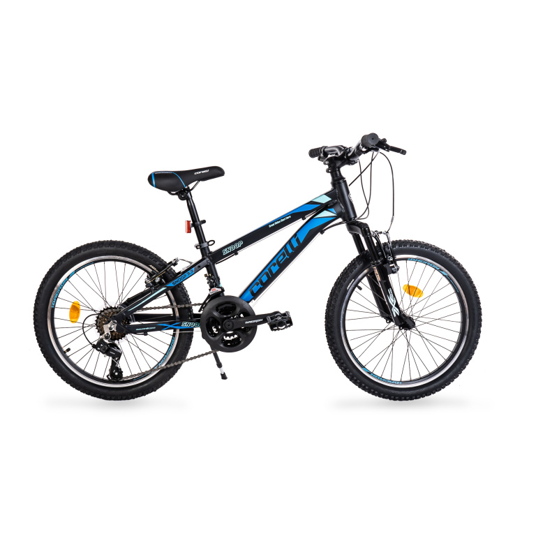 Bērnu velosipēds Corelli Snoop 3.3 20" - 10'' melns - dzeltens
