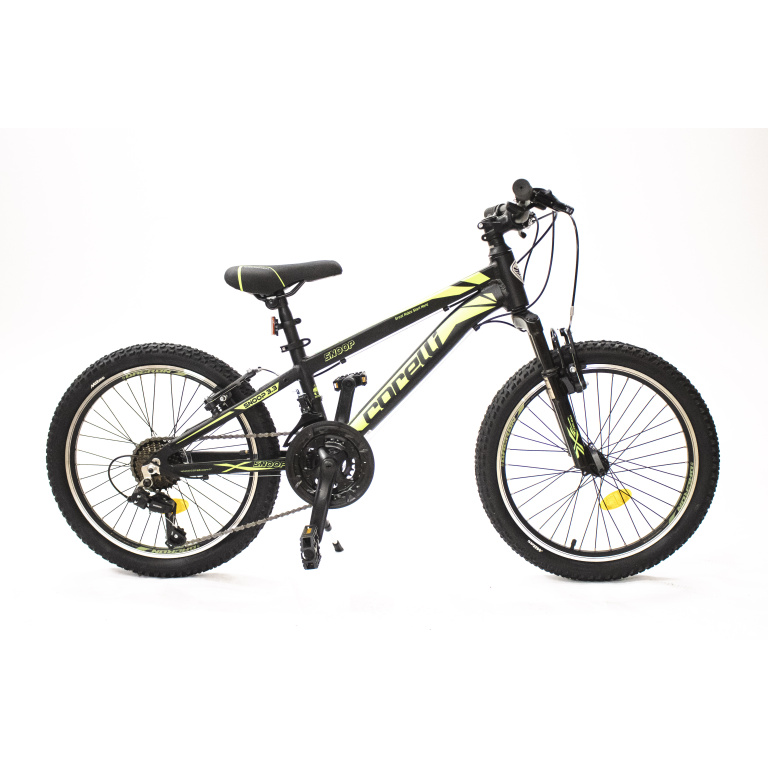 Bērnu velosipēds Corelli Snoop 3.3 20" - 10'' melns - dzeltens