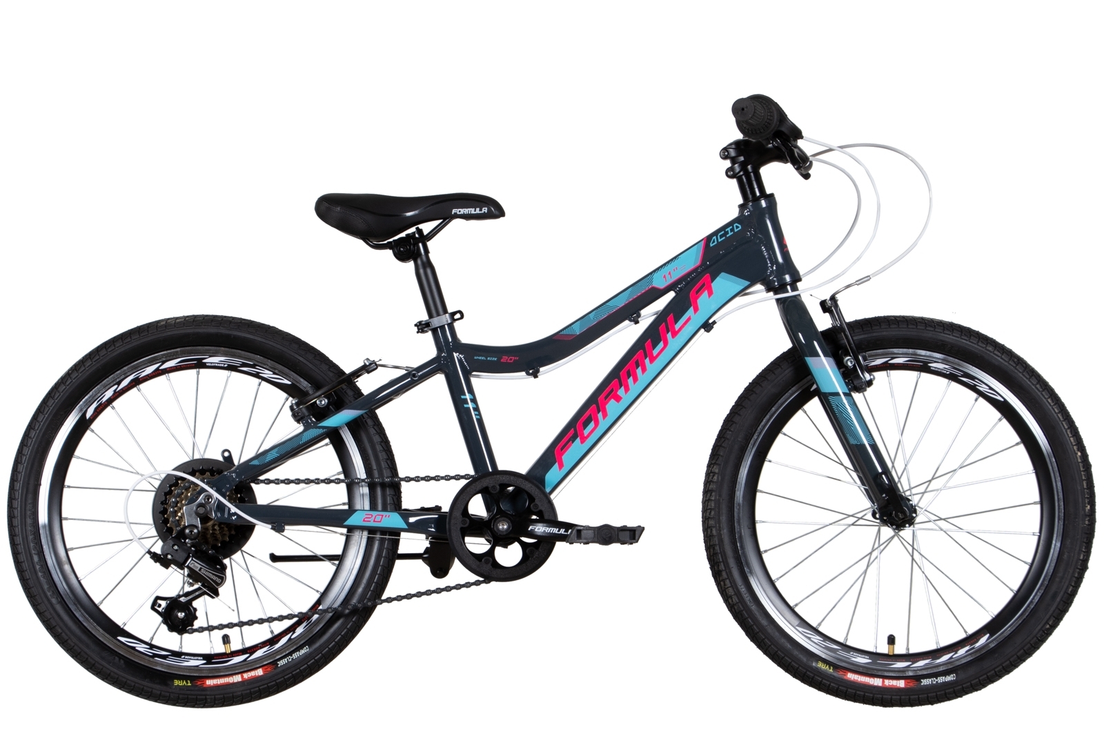 Bicycle AL 20 Formula ACID Vbr frame-11" grey-pink with light blue 2022 Bicycle AL 20 Formula ACID Vbr frame-11" grey-pink with light blue 2022