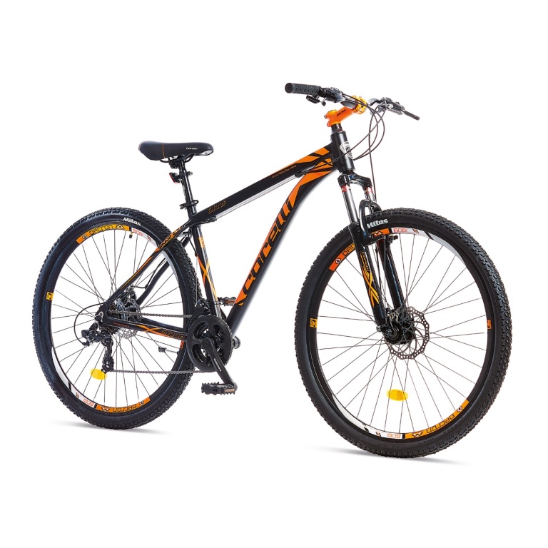 Corelli 24" MTB MAN MD BRAKE 24 SPEED SNOOP 4.2  WHEELS:24   FRAME:14    BLACK  NEON ORANGE