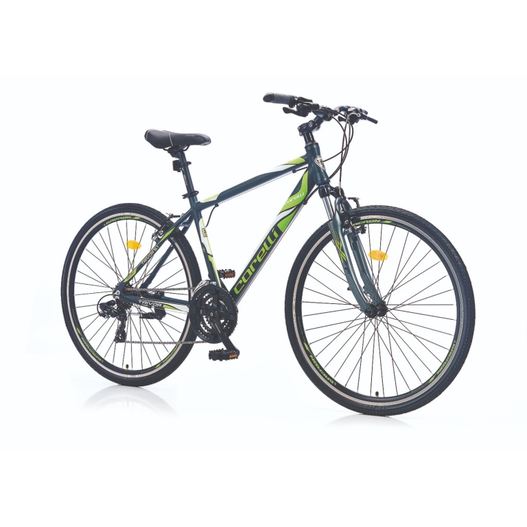 Corelli 28" CITY MAN V BRAKE SHIMANO STEF 41 21 SPEED  TRIVOR 5.1  WHEELS:700C   FRAME:20    K. GREY  GREEN