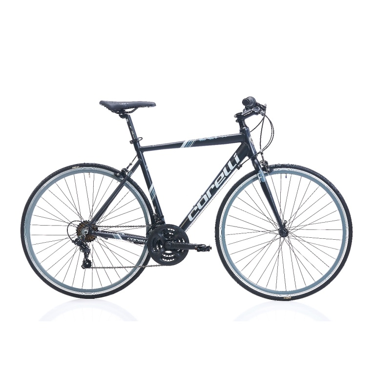Corelli 700C FITNESS V BRAKE SHIMANO SL-RS 35   21 SPEED  FITBIKE ZERO  WHEELS:700C   FRAME:52    K. GREY  A. GREY