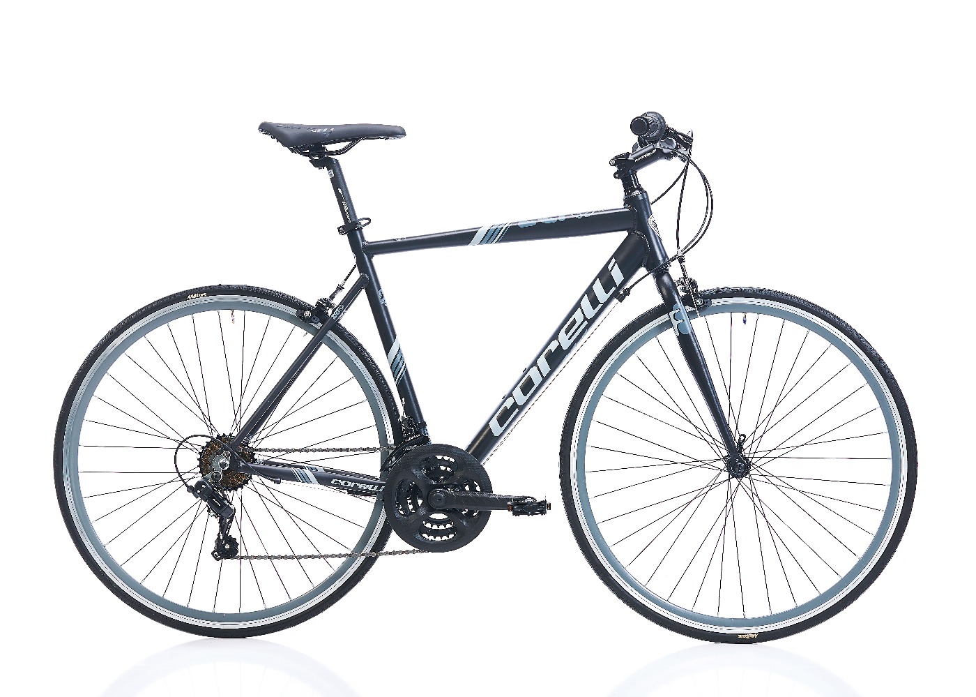 Corelli 700C FITNESS V BRAKE SHIMANO SL-RS 35 21 SPEED FITBIKE ZERO WHEELS:700C FRAME:52 K. GREY A. GREY Corelli 700C FITNESS V BRAKE SHIMANO SL-RS 35 21 SPEED FITBIKE ZERO WHEELS:700C FRAME:52 K. GREY A. GREY