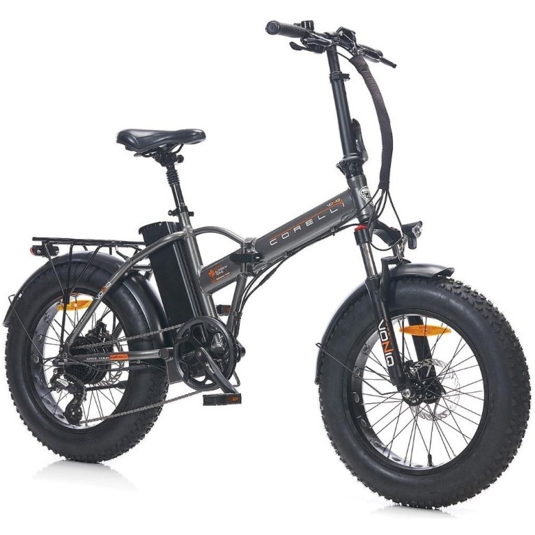 Elektriskais velosipēds Corelli Voniq salokāms 20" pelēks