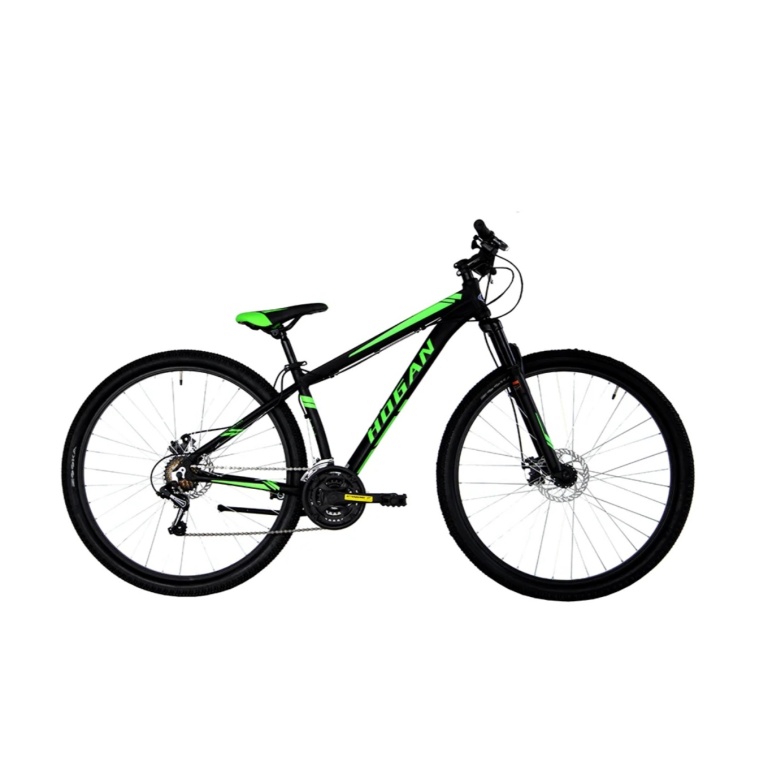 Itāļu Kalnu velosipēds Hogan MTB 29'' - 42cm melns/zaļš