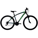 Itāļu kalnu velosipēds HOGAN MTB 27.5" melns/zaļš