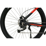 Kalnu elektriskais velosipēds Coppi MTB E-BIKE 29" melns - sarkans