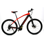 Kalnu elektriskais velosipēds Coppi MTB E-BIKE 29" melns - sarkans