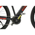 Kalnu elektriskais velosipēds Coppi MTB E-BIKE 29" melns - sarkans