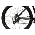 5" -  42cm melns - sudraba