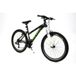 Kalnu velosipēds Corelli VIA 1.0 MTB 26" - 16'' melns/zaļš