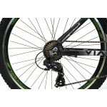 Kalnu velosipēds Corelli VIA 1.0 MTB 26" - 16'' melns/zaļš