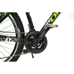Kalnu velosipēds Corelli VIA 1.0 MTB 26" - 16'' melns/zaļš