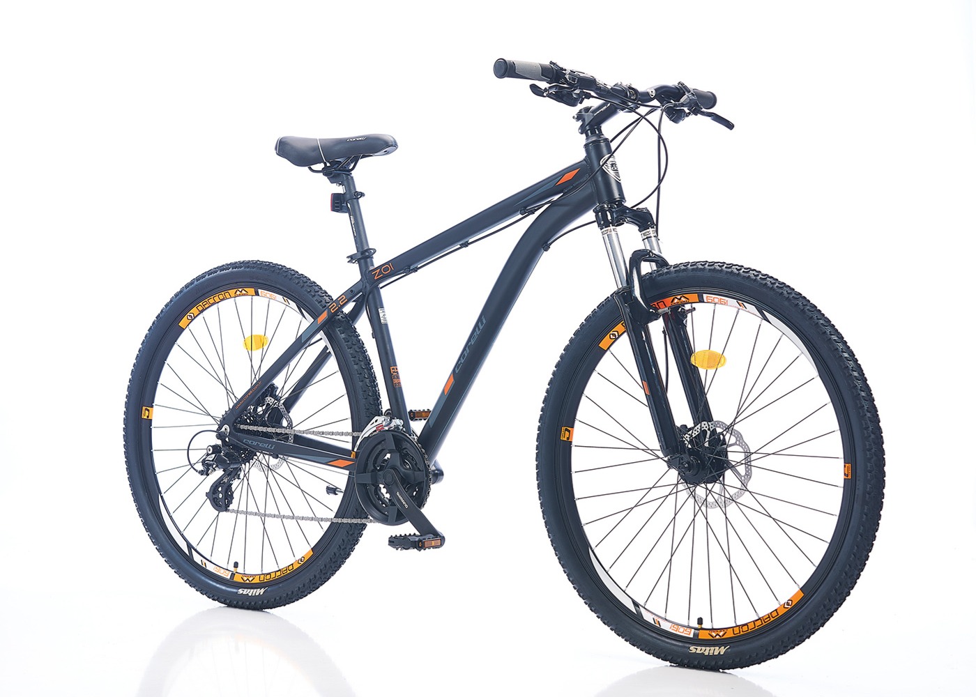 Kalnu velosipēds Corelli ZOI 2.2 MTB 29" - 18'' melns - dzeltens Kalnu velosipēds Corelli ZOI 2.2 MTB 29" - 18'' melns - dzeltens