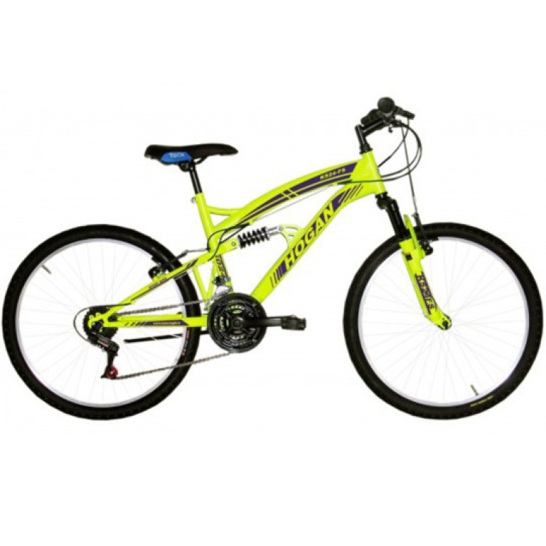 Kalnu velosipēds Hogan 24'' rati Full Suspention 24 dzeltens