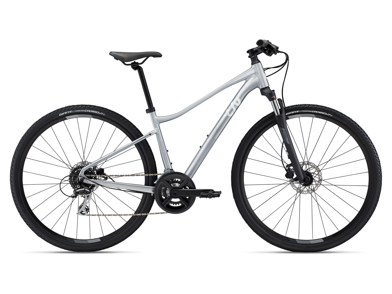 Kross velosipēds Liv Rove 3 DD sudraba (2023.g) Kross velosipēds Liv Rove 3 DD sudraba (2023.g)