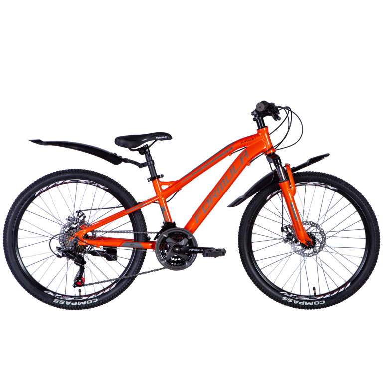 MTB velosipēds 24" Formula TopVelo BLACKWOOD 1.0 DD rāmis-32 cm oranžs