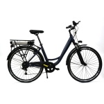 Pilsētas elektriskais velosipēds Coppi City E-Bike 28" melns
