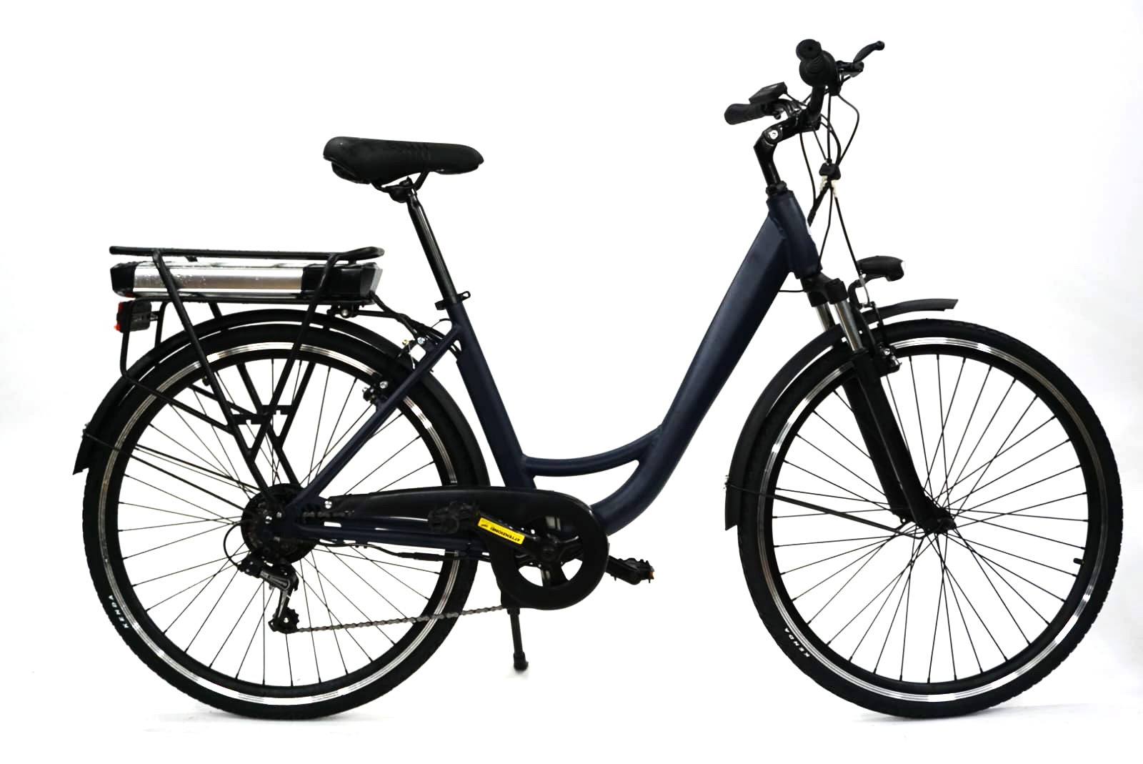 Pilsētas elektriskais velosipēds Coppi City E-Bike 28" melns Pilsētas elektriskais velosipēds Coppi City E-Bike 28" melns