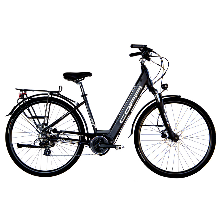Pilsētas elektriskais velosipēds Coppi E-BIKE 28" melns