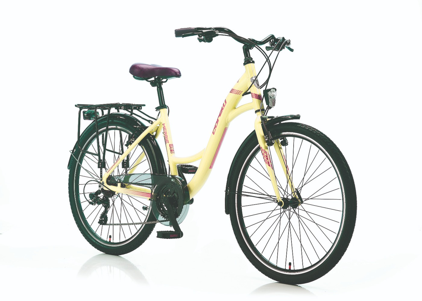 Pilsētas velosipēds Corelli merrie 28" 44cm - gaiši brūns Pilsētas velosipēds Corelli merrie 28" 44cm - gaiši brūns