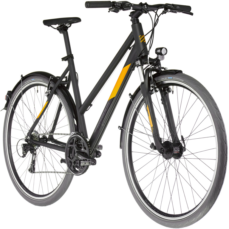 Pilsētas velosipēds Serious Cedar Street trapeze 28'' - 44cm melns/oranžs