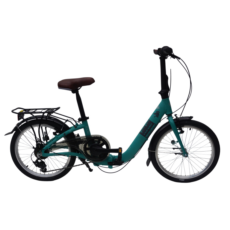 Saliekamais velosipēds Corelli Pocket 1.0 20'' - 16'' tirkīzzils