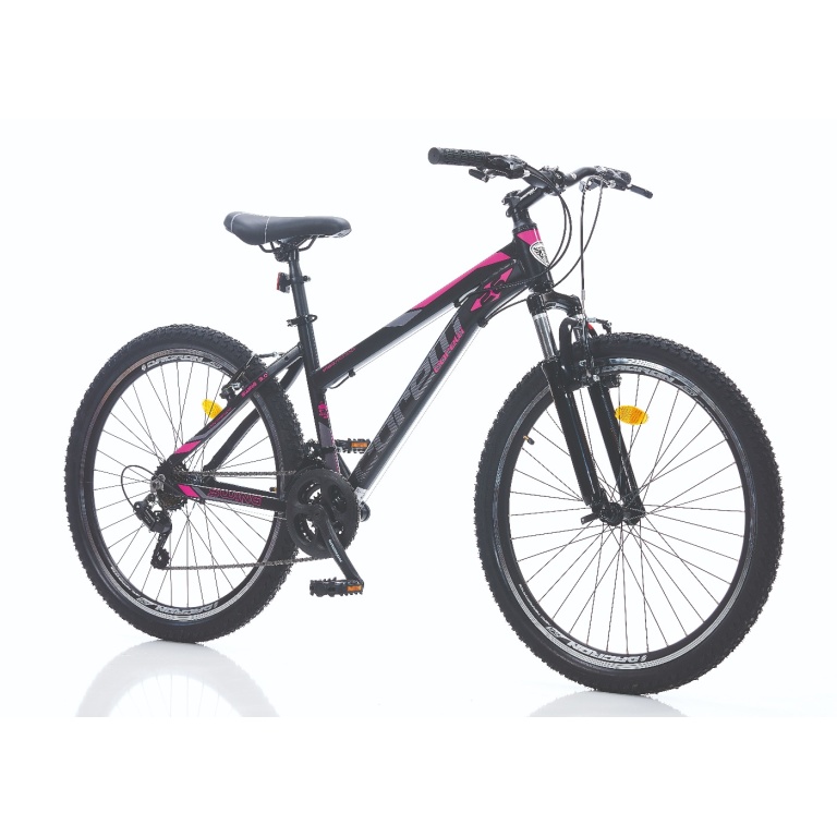 Swing 3.0 MTB Lady v-brake 26" Melns/rozā/pelēks