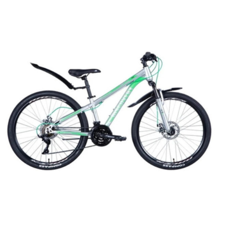 Velosipēds  26" Discovery TREK 18" sudraba ar dubļusargiem  Pl 2024