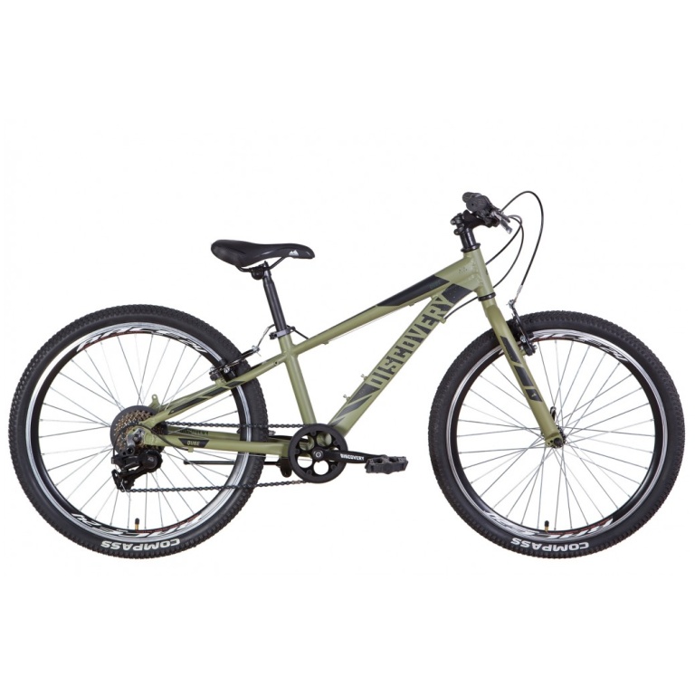 Velosipēds AL 24" Discovery QUBE Vbr Rāmis-11.5" Khaki (matēts)