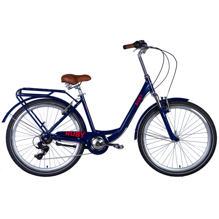 Velosipēds AL 26" Dorozhnik RUBY Vbr FR rāmis-17" tumši zils (m) spārni