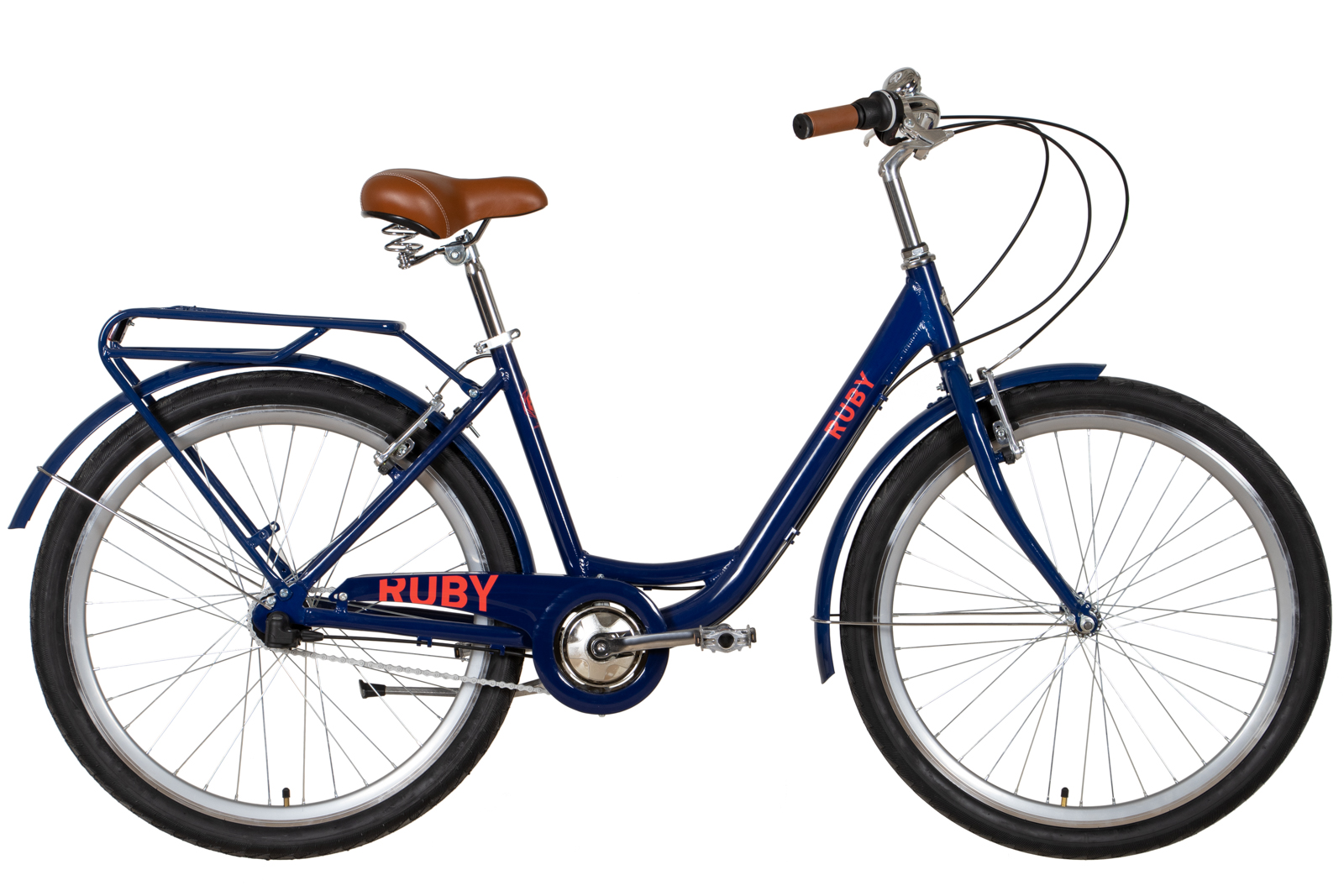 Velosipēds AL 26" Dorozhnik RUBY planet. rāmis-17" tumši zils ar aizmugurējo bagāžnieku St Velosipēds AL 26" Dorozhnik RUBY planet. rāmis-17" tumši zils ar aizmugurējo bagāžnieku St