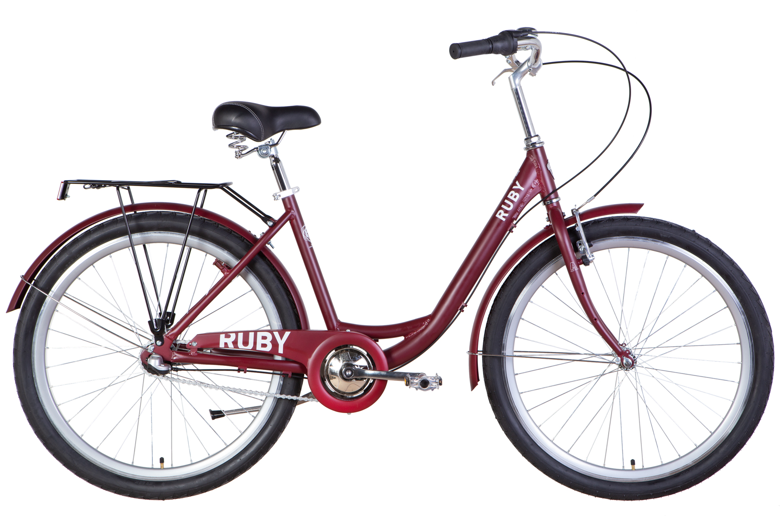 Velosipēds AL 26" Dorozhnik RUBY planetārā rāmis-17" tumši sarkans (m) ar aizmugurējo bagāžnieku St Velosipēds AL 26" Dorozhnik RUBY planetārā rāmis-17" tumši sarkans (m) ar aizmugurējo bagāžnieku St