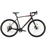 Velosipēds AL 28" Leon GR-90 HDD rāmis-L" melns ar sarkanu (m)