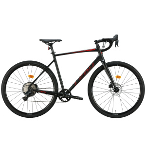 Velosipēds AL 28" Leon GR-90 HDD rāmis-L" melns ar sarkanu (m)