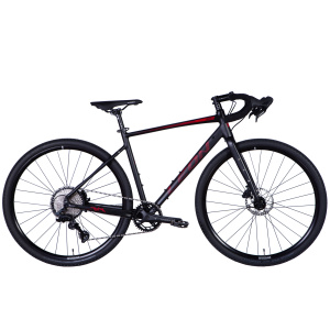 Velosipēds AL 28" Leon GR-90 HDD rāmis-L" melns ar sarkanu (m)