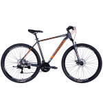Velosipēds AL 29" Discovery TopVelo BASTION DD CS rāmis-21" pelēks ar oranžu