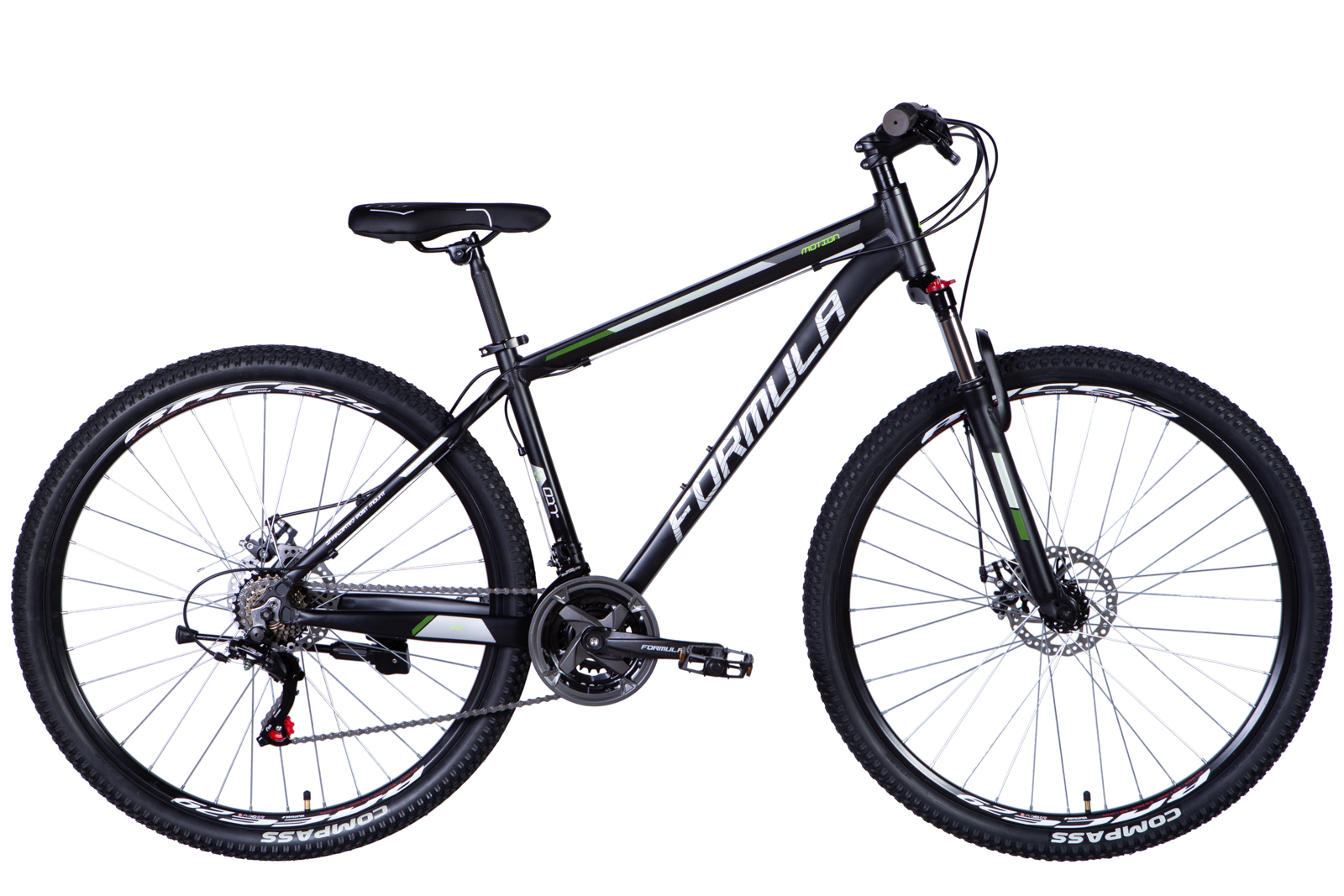 Velosipēds AL 29" Formula MOTION DD rāmis-17" melni-zaļš (m) Velosipēds AL 29" Formula MOTION DD rāmis-17" melni-zaļš (m)