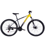 Velosipēds AL 29" Formula TopVelo SPACE PHAETON DD FR rāmis-18" pelēks ar dzeltenu