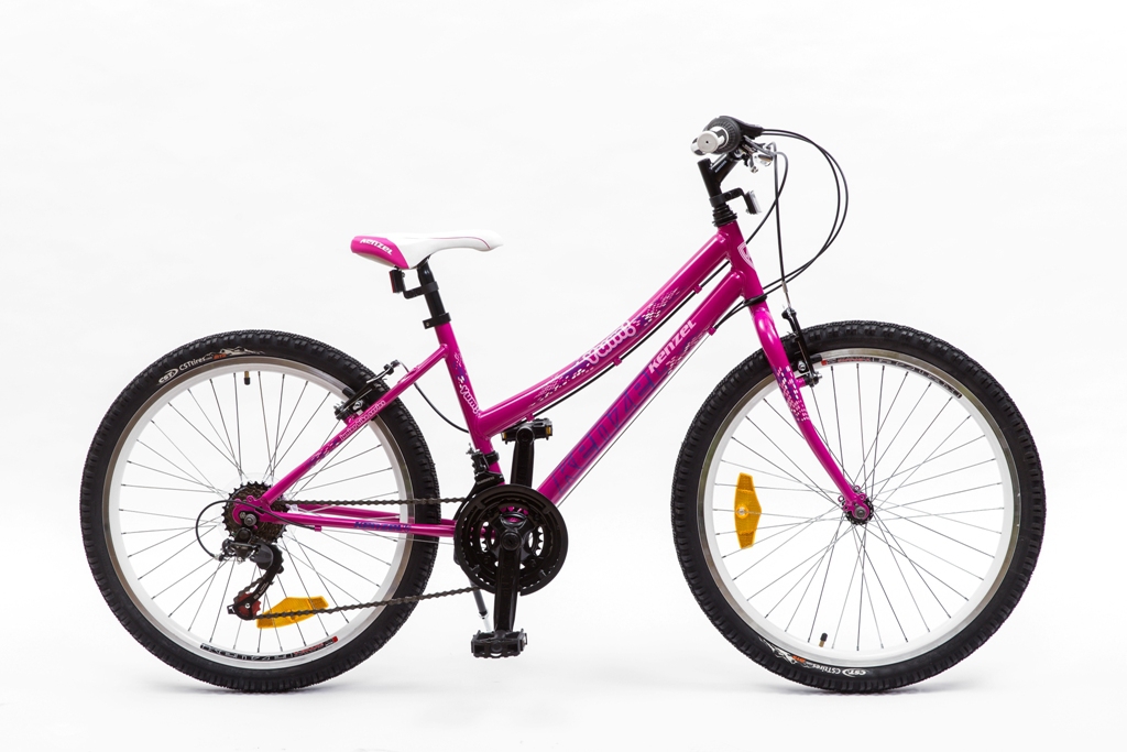 Velosipēds Kenzel Yum 24" meiteņu rozā Velosipēds Kenzel Yum 24" meiteņu rozā