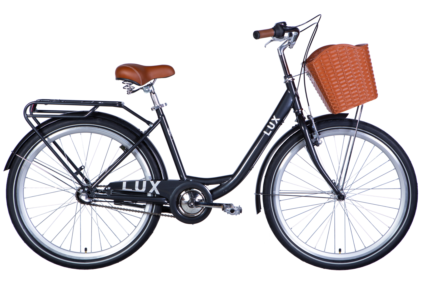 Velosipēds ST 26" Dorozhnik LUX PH rāmis-17" tumši pelēks (m) dubļu sargi Velosipēds ST 26" Dorozhnik LUX PH rāmis-17" tumši pelēks (m) dubļu sargi