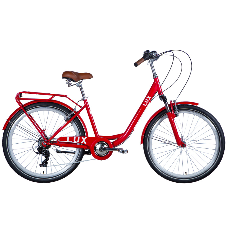Velosipēds ST 26" Dorozhnik LUX Vbr FR rāmis-17" sarkans