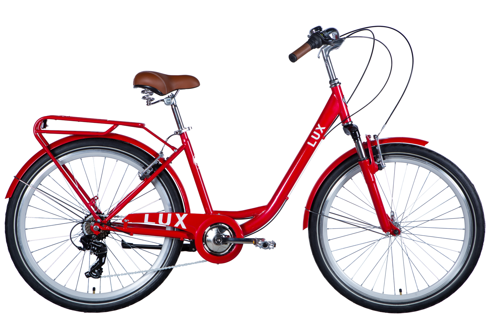 Velosipēds ST 26" Dorozhnik LUX Vbr FR rāmis-17" sarkans Velosipēds ST 26" Dorozhnik LUX Vbr FR rāmis-17" sarkans